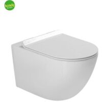 Vaso wc sospeso in ceramica bianca serie nubes rimfree con sistema tornado flush BARBOTTINA