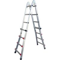 Scala telescopica Sicos 4 + 4 profi auto grigio 100 x 58 x 20 cm