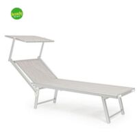 Lettino con tetto Ocean Bizzotto 106 x 71 x 186 cm grigio