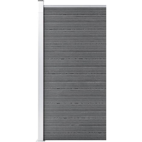 Lifcausal Fence Panel WPC 95x186 cm Grey
