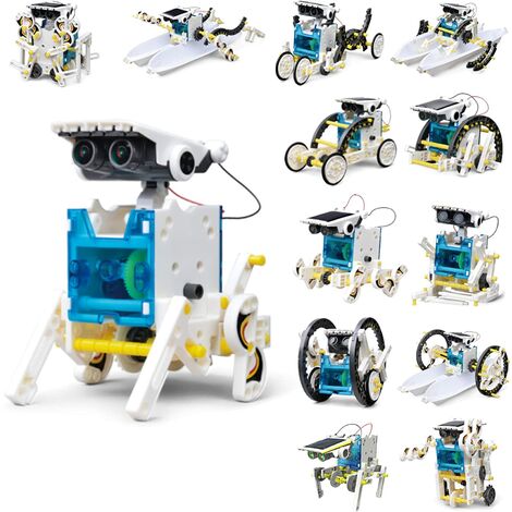 Solar Robots for Kids 13 in 1 STEM Projects Building Toys Science Educational Experiment Kit Gifts for Kids Boys Girls Aged 8-12 Enjoying Science Projects
