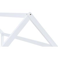 Lifcausal Kids Bed Frame White Solid Pine Wood 80x160 cm