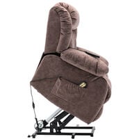 Power Massage Lift Recliner Chair with Heat & Vibration for Elderly Heavy Duty and Safety Motion Reclining Mechanism - Antiskid Fabric Sofa Contempoary Overstuffed Design
