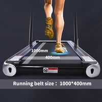 Treadmill electric folding 2.25 HP 2-in-1 walking machine with remote control and LED display Easy Assembly Indoor Walking Running Machine for Home Office Fitness