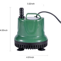 Water Pump Mini Fountain Pump 25W 1600L/H Submersible with Power Cord Ultra Quiet Waterproof Water Pump for Aquarium Fish Tank Pond Water Gardens Hydroponic Systems with Nozzles