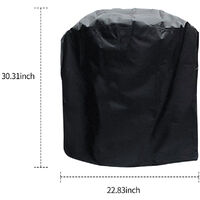 BBQ Grill Cover Barbecue Gas Grill Cover 210D Waterproof Heavy Duty Rip Resistant Dust-Proof Charcoal Electric Grill Cover 58*77CM
