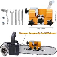 Chainsaw Sharpener Quick Sharpening Portable Chainsaw Sharpening Tool Set Suitable for All Kinds of Chain Saws and Electric Saws