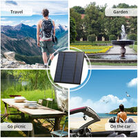 Portable Solar Charger With USB Port Compact Solar Panel Phone Charger For Camping Hiking Travel 2.5W/5V/3.7V