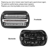 Shaver Head Replacement Compatible with Braun 3 Series 32B Foil & Cutter Electric Shaver Razor Blade Head for Braun 301S 310S 320S 3040S 3080S 350CC