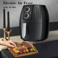 5.5L Air Fryer 1300W Electric Hot Air Fryers XL Oven Oilless Cooker with 8 Presets, LCD Digital Touch Screen and Nonstick Frying Pot,UK Plug