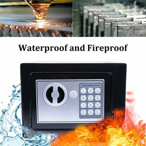 4.6L Safe Tresor Feuerfeste wasserdichte Spardose, Safe und Schließfach,  Safe mit digitaler Tastatur
