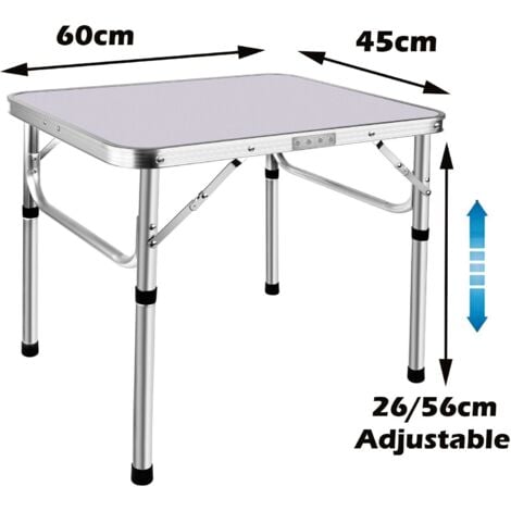 2ft Klapptisch Portable Kleine Camping Picknick Tisch Garten Outdoor 60x45cm