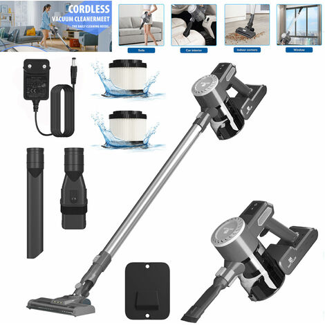 Cordless Stick Akku Staubsauger Hoover Upright Bagless Handstaubsauger 12000mAh