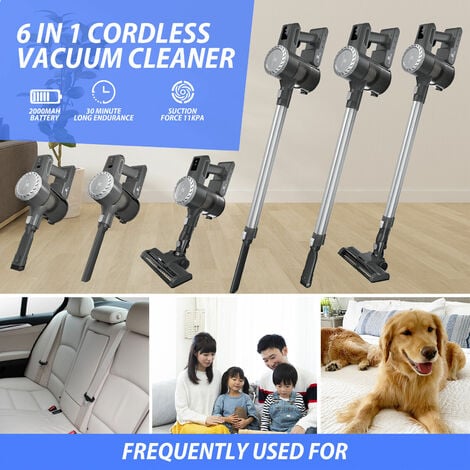 Cordless Stick Akku Staubsauger Hoover Upright Bagless Handstaubsauger 12000mAh
