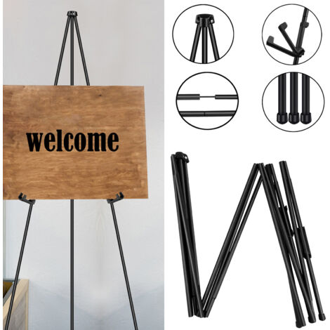 Portable Künstler Staffelei Stand schwarz Staffelei einstellbar Display für Hochzeit Malerei (1/5)
