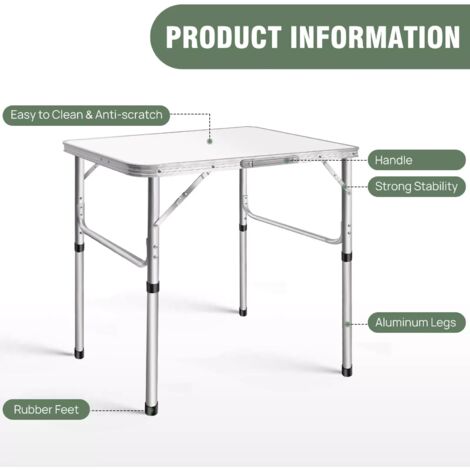 Alu Klapptisch Campingtisch klappbarer Gartentisch Falttisch Partytisch