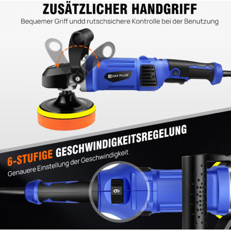 Profi Akku Exzenter Poliermaschine 18V 3Ah Li-lon Auto Polierer 150mm