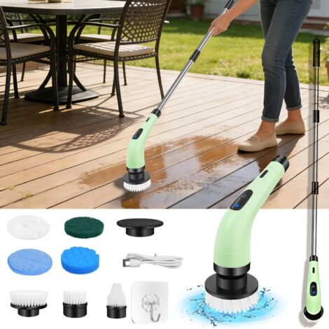 Elektrische Turbo Scrub Akku-Reinigungsbürste 360° Spin Reinigung Scrubber 7in1 (1/5)