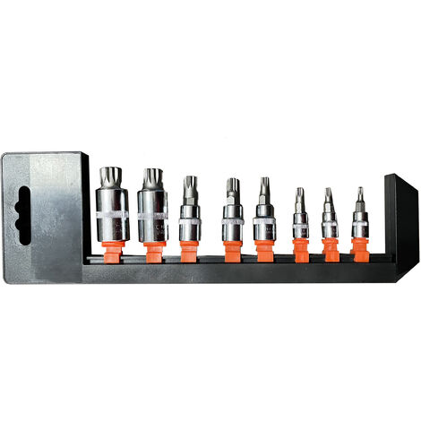 Innen Stecknüsse Vielzahn-Satz mit 1/2,1/4,3/8Antrieb,8tlg Vielzahn Nüsse Stecknüsse,M4,M5,M68,M8,M10,M12,M14,M16 (1/4)