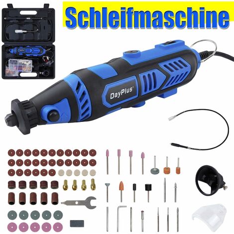 135W Mini Multifunktionswerkzeug, Mehrzweckschleifmaschine mit variabler Drehzahleinstellungen und 80 Zubehör, Rotary tool für viele kreative Projekte oder Heimwerkerarbeiten