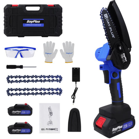 Supstable Mini Kettensäge Akku - 6 Zoll Handkettensäge Für Garten