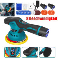 6 Zoll Poliermaschine Polierer Maschine Poliergerät Schleifmaschine Auto 2x Akku