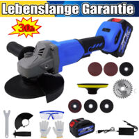 125mm 21V Akku Winkelschleifer Trennschleifer Schleifmaschine & Li-ion Batterie,DHL