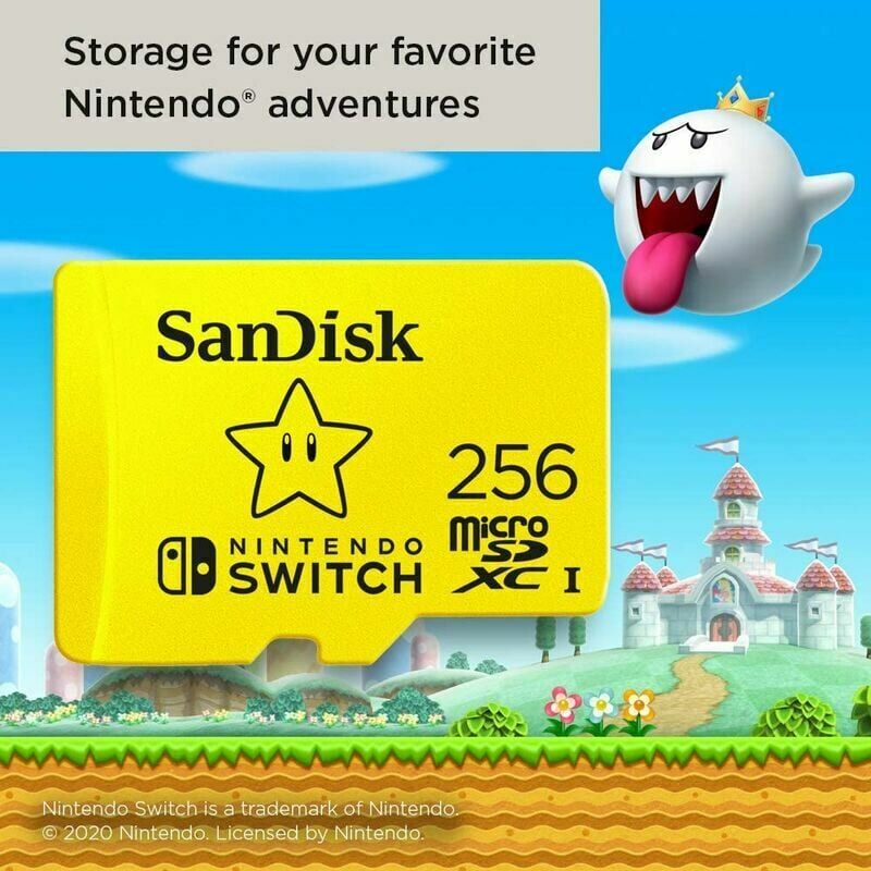 SanDisk Carte microSDXC UHS-I pour Nintendo Switch 256 Go