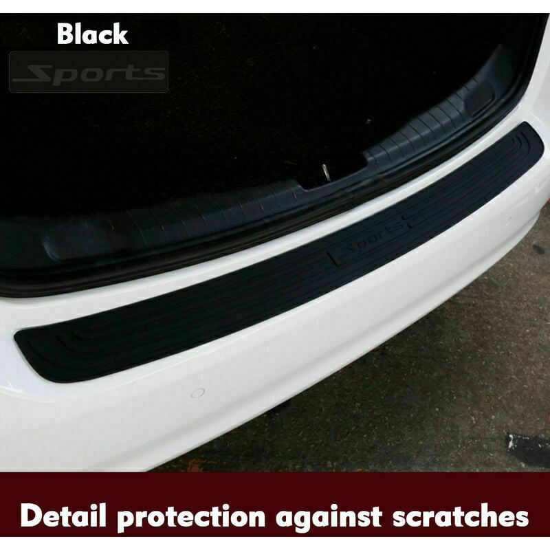 Protecteur universel de plaque de seuil de porte de coffre de voiture  104cm/90cm, protection de pare-chocs arrière, moulures en caoutchouc, bande  de couverture de garniture