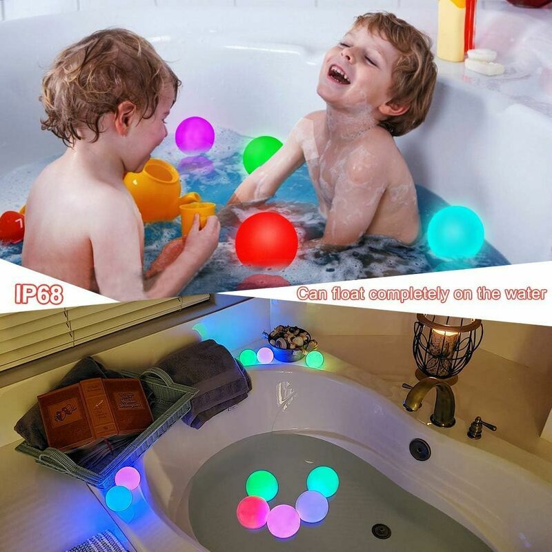 Lumières de Piscine, Lumière de Baignoire Sous-Marine avec Projection de  Poisson, Lumières de Piscine à Led Flottantes avec 6 Modes et 4 Couleurs,  Pour Enfants, Baignoire, Spa, Piscine, Jardin, Fête [ 