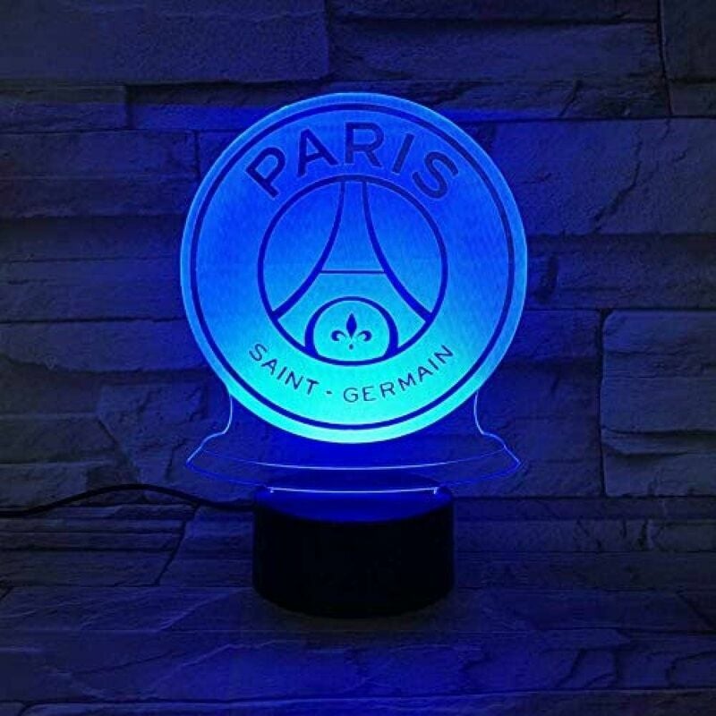 Veilleuse lampe 3d PSG paris saint germain Une idée cadeau