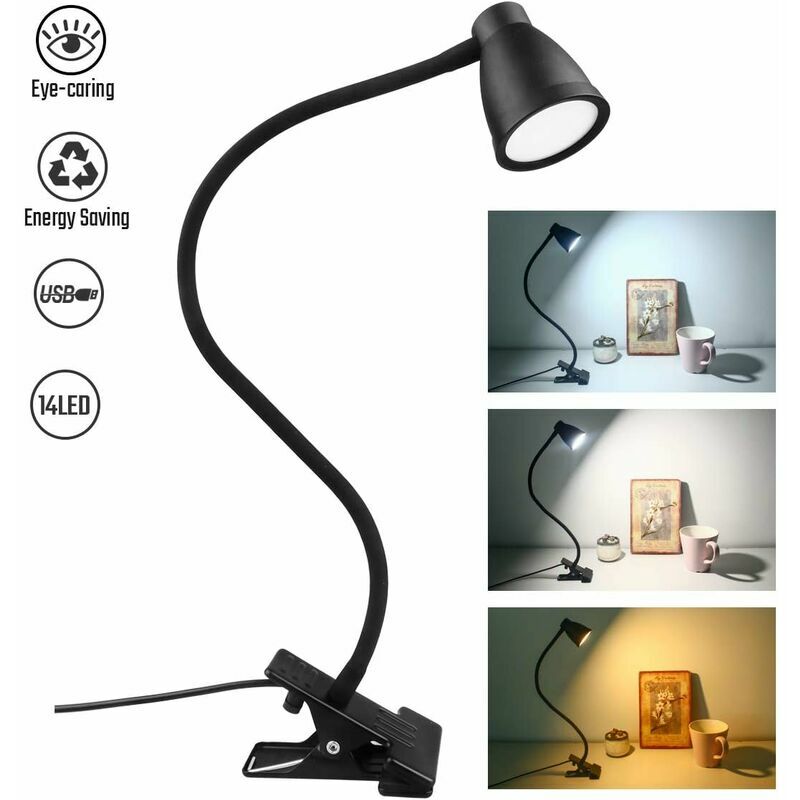 Wilit T3 5w Lampe de table Dimmable bureau LED Noir