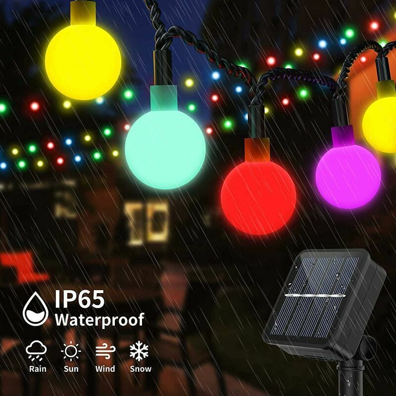 Guirlande Lumineuse Extérieure Solaire 60 LEDs 10M Étanche IP65 avec 8  Modes Éclairage Jolies Décoration Lumière d'Extérieur Intérieur pour Jardin  Terrasse Balcon Cour Pergola Arbre Noël Fête en destockage et reconditionné  chez