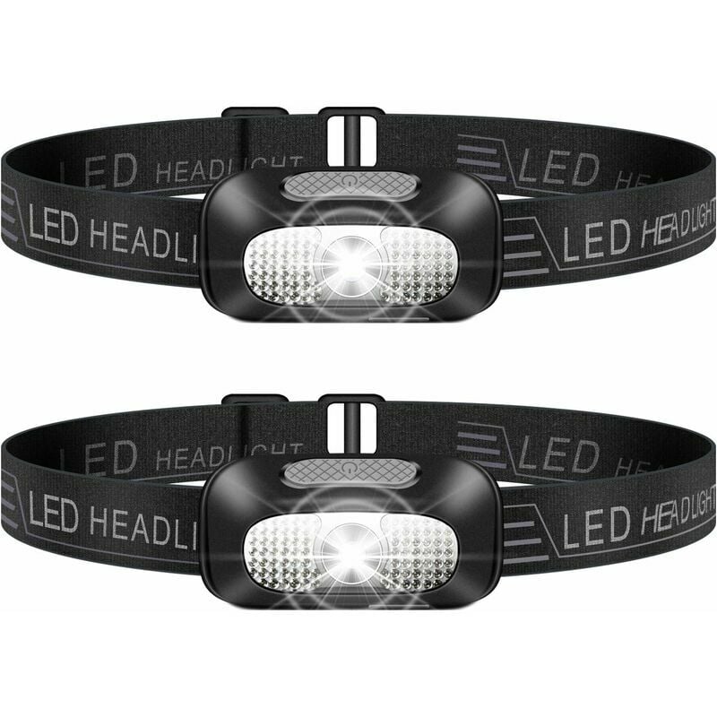 Ezfull Lampe Frontale LED, Torche Frontale USB Rechargeable avec