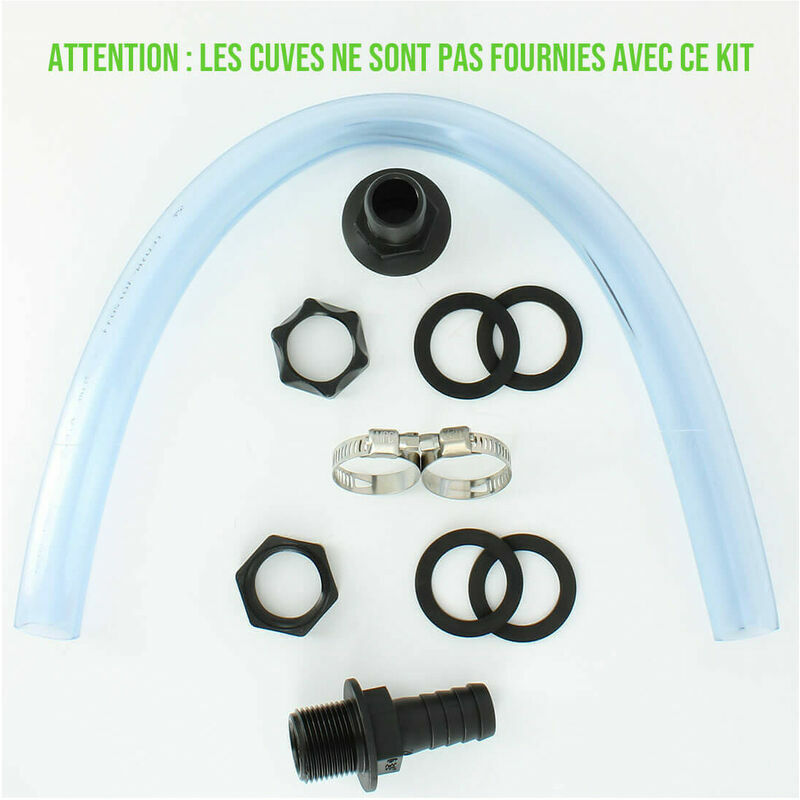 Couvercle 15cm pour cuve 1000L avec entrée PVC 50-63 et filtre 2 pouces -  Cdiscount Jardin