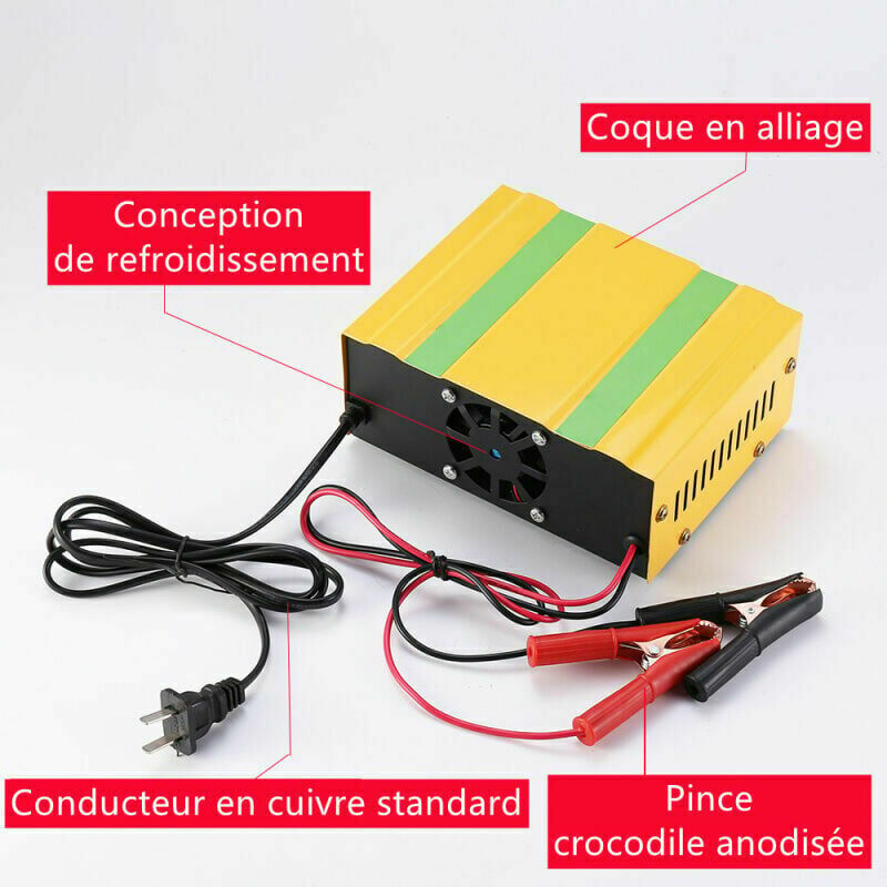 12V/24V Chargeur De Batterie Intelligent, Chargeur De Type Pulse