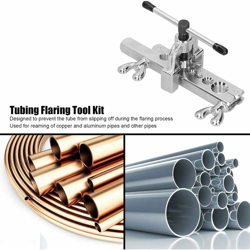 Expandeur de tube manuel Outil d'évasement de tuyau pour tuyaux en cuivre /  aluminium 10-28 mm CT-100A - Cdiscount Au quotidien