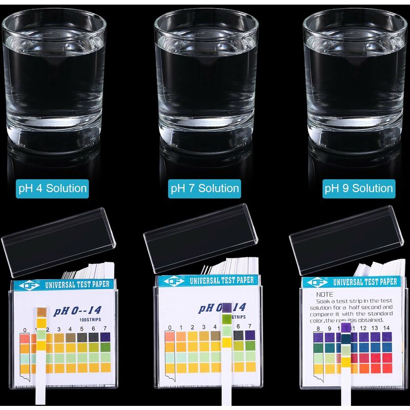 Ocxin - Test des bandelettes de pH,200 bandes Bandelettes de test pH du sol, pH Bandelettes de Test pour Sol,Papier de Test (pH 0-14),jardin testeur