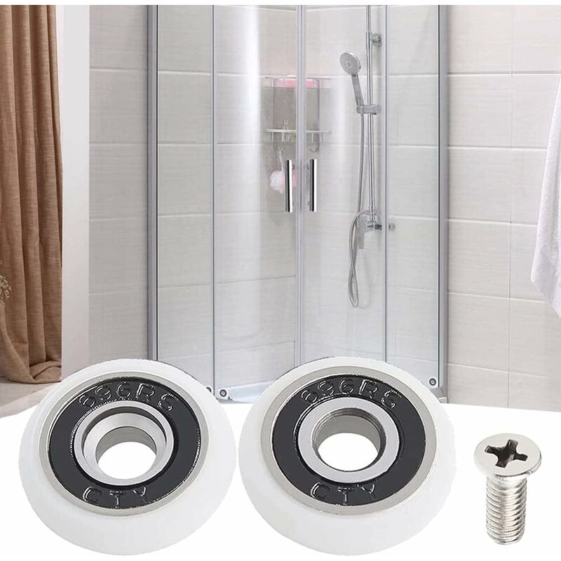 WRIRKN 8 PIÈCES Rouleau de Porte de Douche Rouleau Roulette Roue pour Porte  de D EUR 21,49 - PicClick FR