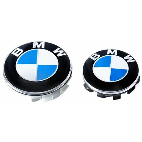 4 pièces Auto Cache Moyeux pour BMW 56MM Centre de Jante Capuchons Centre  Roue Badge Accessoires