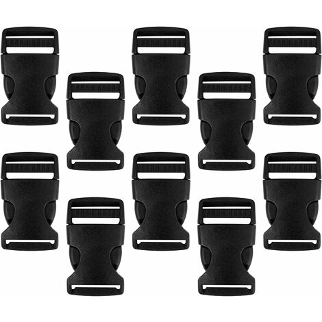 Boucle Coulissante En Plastique Pour Sangle - Compatible Sangles 20 Mm Ou 25 Mm - Pour Sac à Dos, Camping, Bricolage