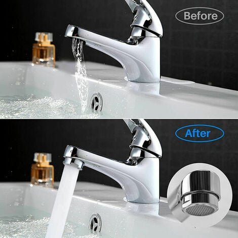 Pièces Pour Robinet Salle de Bain Accessoire Robinet Aérateurs Argent  Chrome