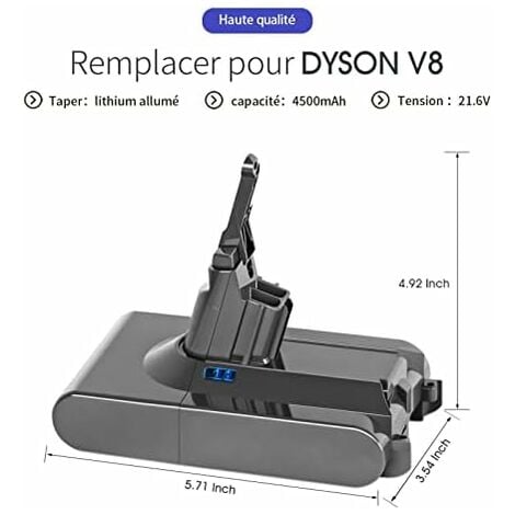 Batterie pour Aspirateur Dyson V8 series V8 Absolute V8 Animal V8 Fluffy  SV10