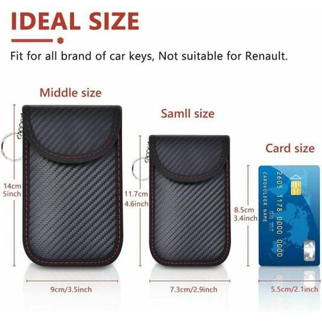 Pochette anti RFID pour clé de voiture