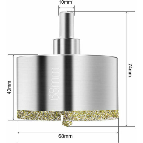 Coffret Scie Cloche Diamants, Foret Trpan Diamant Pour  Carrelage/verre/marbre (6mm-50mm 11 Pices)