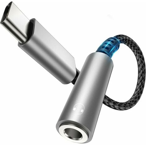 Cable adaptateur USB-C Jack 3.5 mm audio ecouteur casque musique