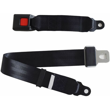 Sangle de ceinture de sécurité - Noir, largeur 20 - 25 mm