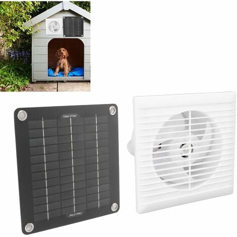 Ventilateur d'extraction solaire IP67 étanche 6 pouces sr 10W 12V  ventilateur de panneau solaire pour poulailler hangar maison pour animaux  de compagnie