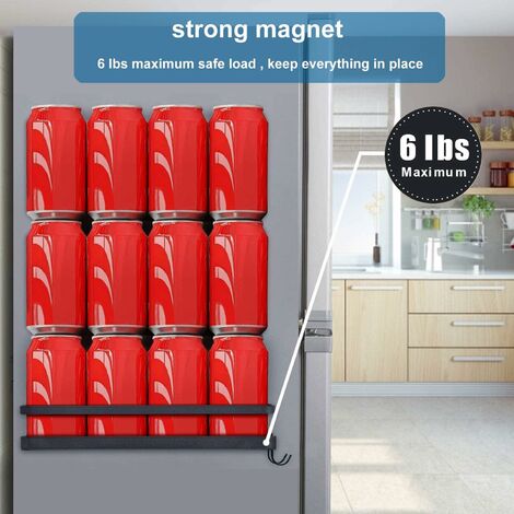 Etagere Magnetique Frigo Pliable, Étagère Murale sans Percage