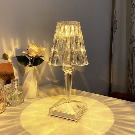 Lampe De Table Led Sans Fil Rechargeable, Lampe De Chevet Dimmable